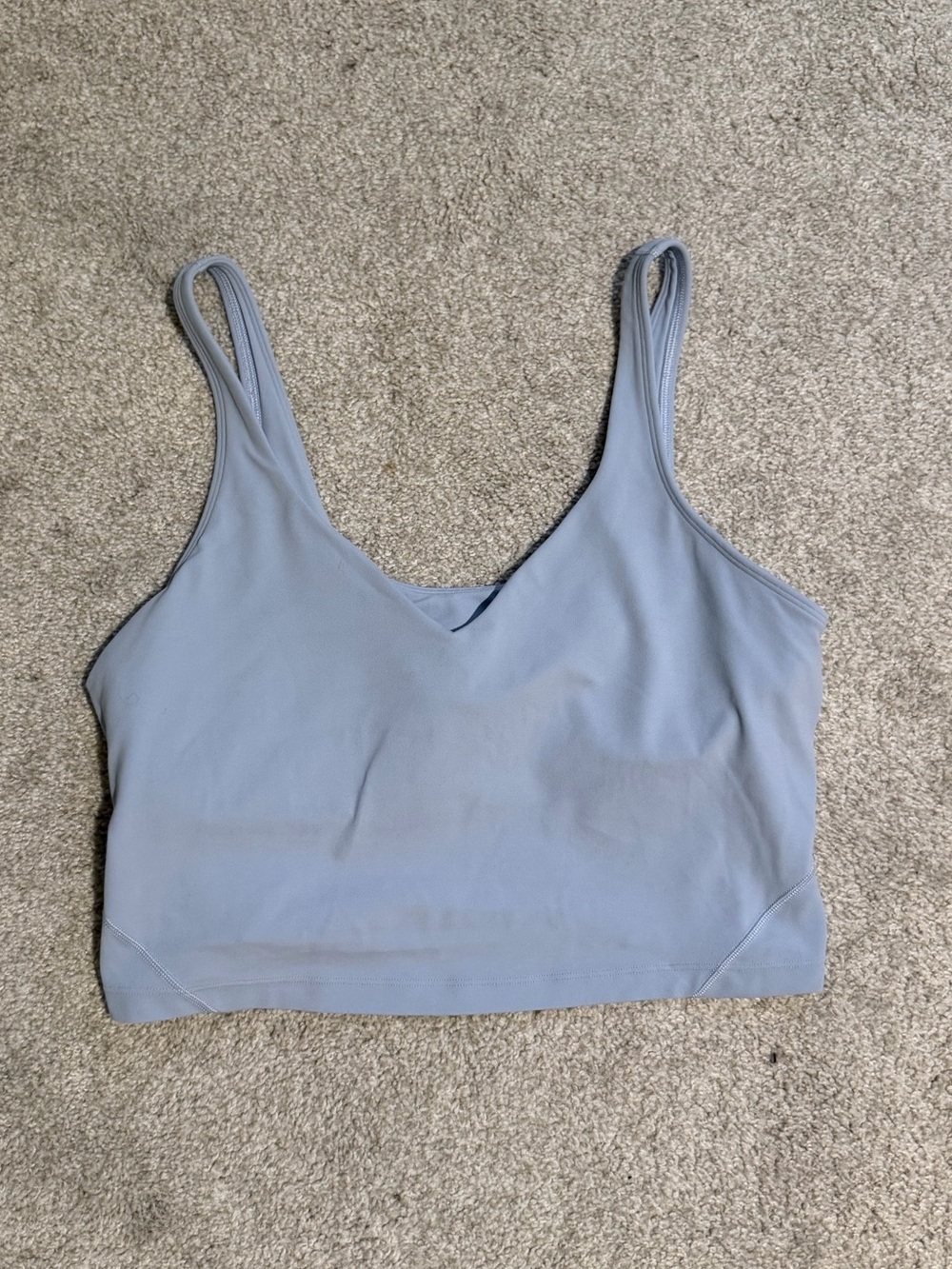 Lululemon Align Light Blue Cropped Tank Top
